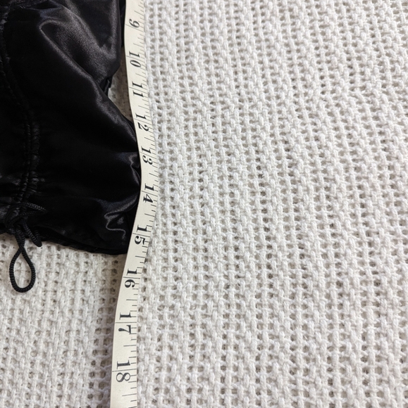 NWT NEW Body Rage Black Satin Lingerie Cropped Corset Bustier Women's Medium - Picture 8 of 8